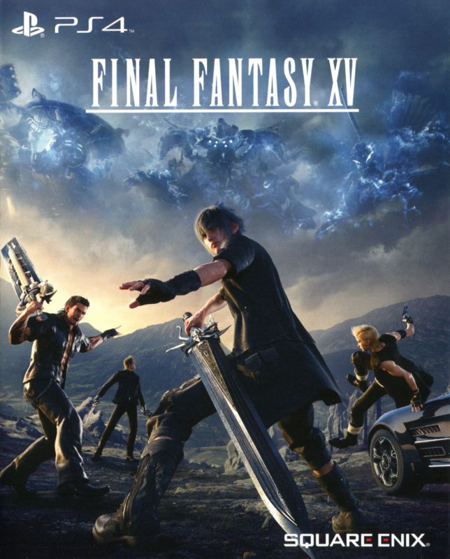 Manual for Final Fantasy XV (PlayStation 4) (Day One Edition release): Front