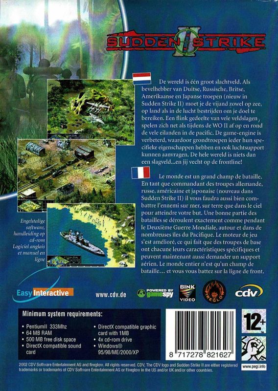 Back Cover for Sudden Strike II (Windows) (The Games Collection release)
