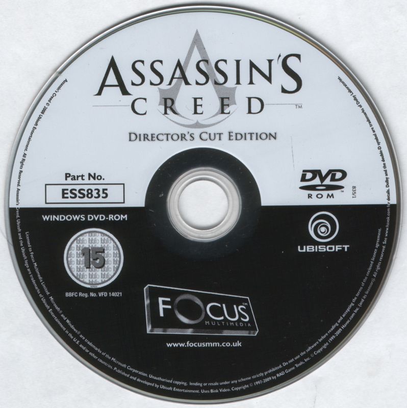 Media for Assassin's Creed (Director's Cut Edition) (Windows) (Ubisoft eXclusive release)