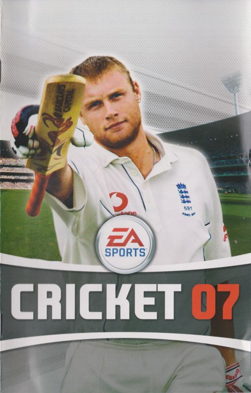 Manual for Cricket 07 (PlayStation 2): Front