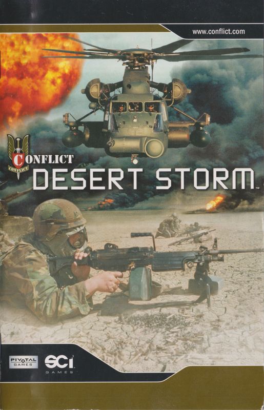 Manual for Conflict: Desert Storm (PlayStation 2) (Platinum release): Front