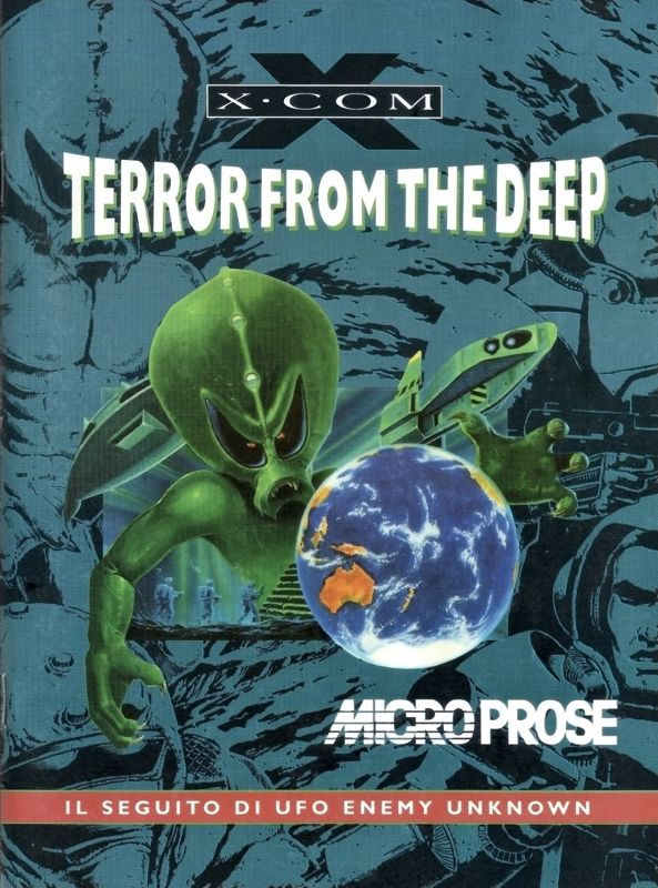 Manual for X-COM: Terror from the Deep (DOS): Front