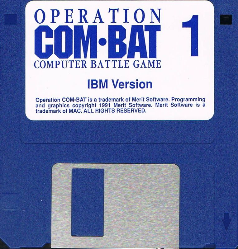Media for Operation Com●Bat: Computer Battle Game (DOS)