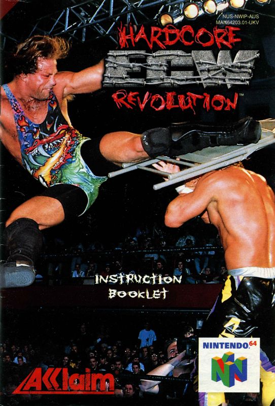 Manual for ECW Hardcore Revolution (Nintendo 64): Front