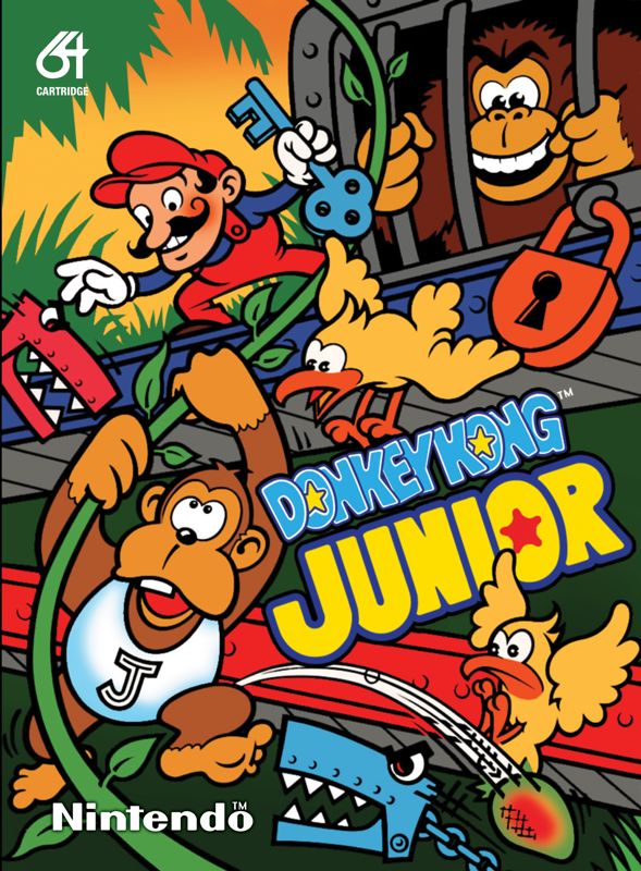 Front Cover for Donkey Kong Junior (Commodore 64)