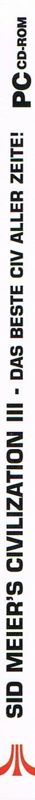 Spine/Sides for Sid Meier's Civilization III (Windows) (Software Pyramide release): Left