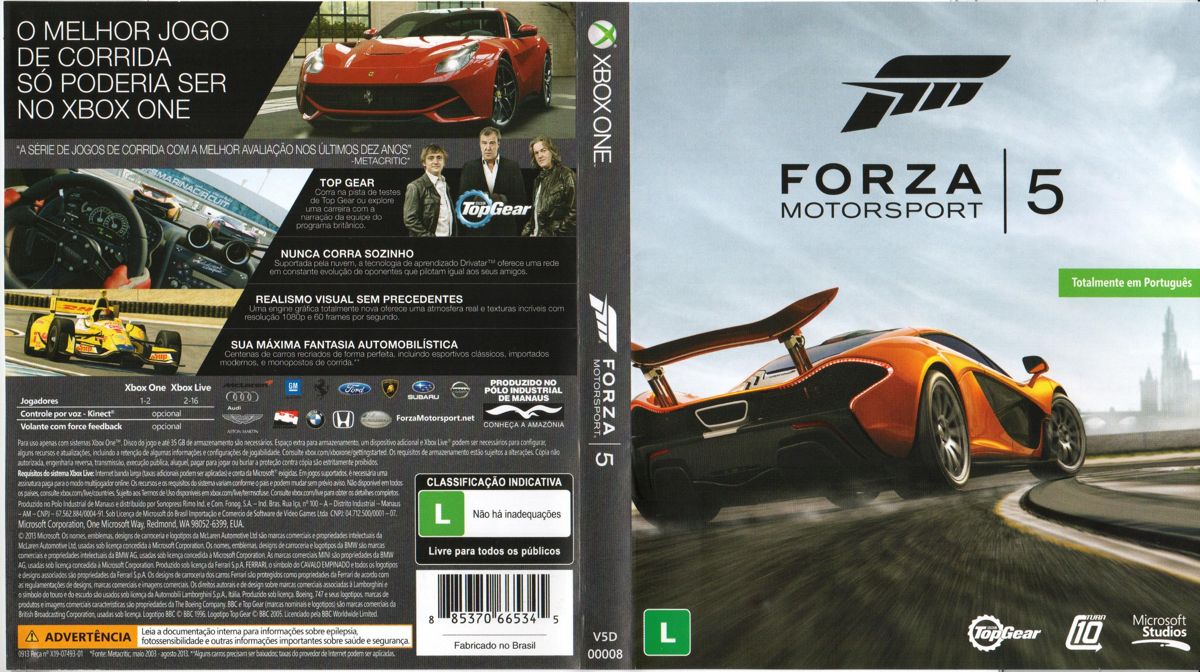 Forza Motorsport 5 cover or packaging material - MobyGames