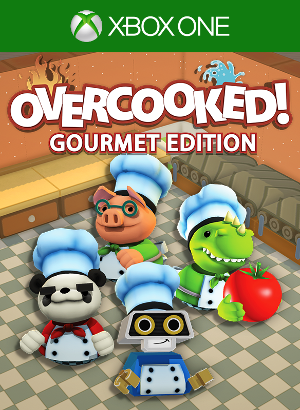 Front Cover for Overcooked!: Gourmet Edition (Xbox One) (Download release)