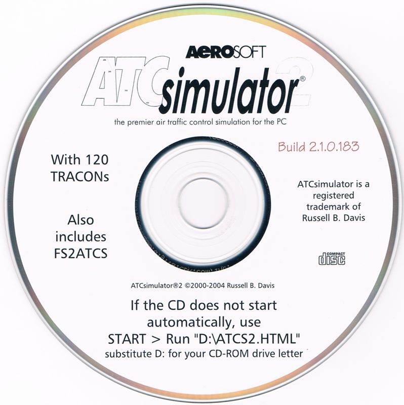 Media for ATCsimulator2 (Windows) (European (unofficial) release by ProfiSoft.)
