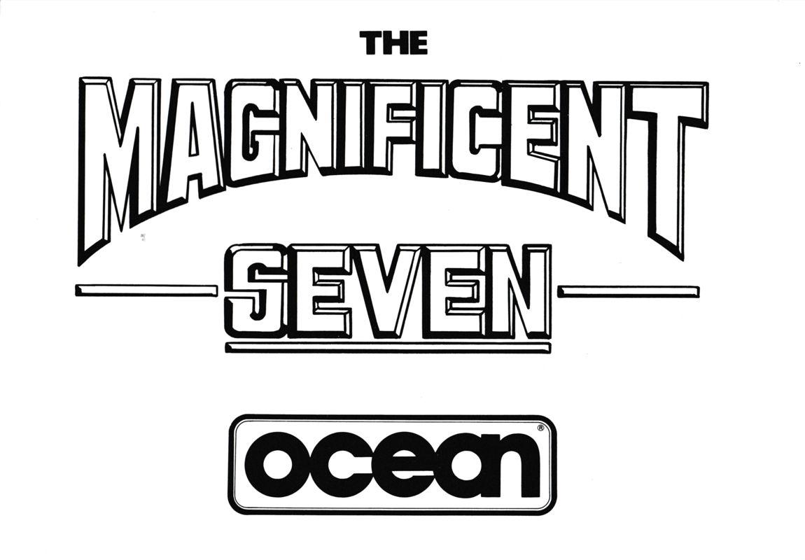 Manual for The Magnificent Seven (Commodore 64): Front