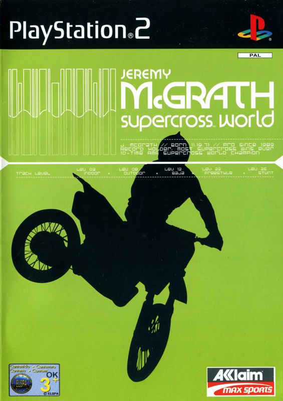 Front Cover for Jeremy McGrath Supercross World (PlayStation 2)