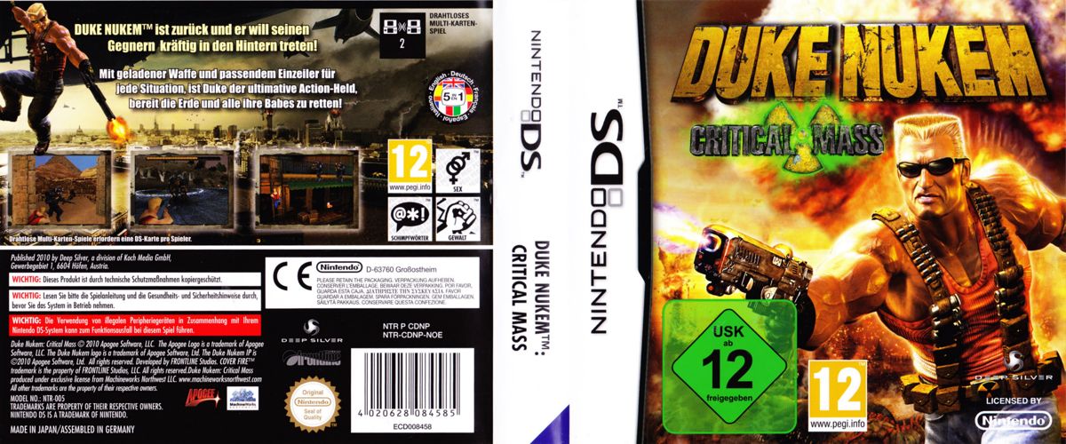 Full Cover for Duke Nukem: Critical Mass (Nintendo DS)