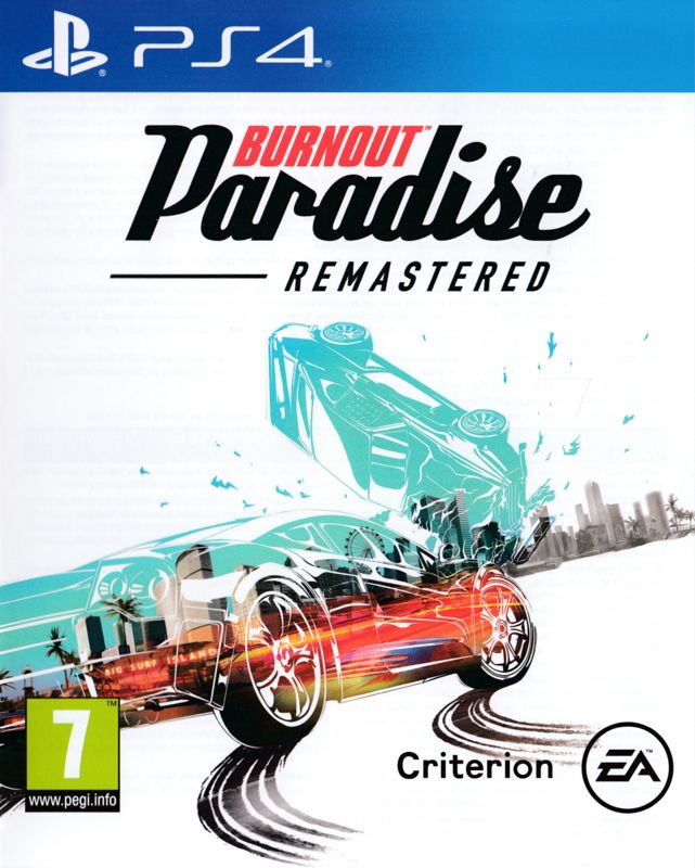 Front Cover for Burnout: Paradise - Remastered (PlayStation 4)