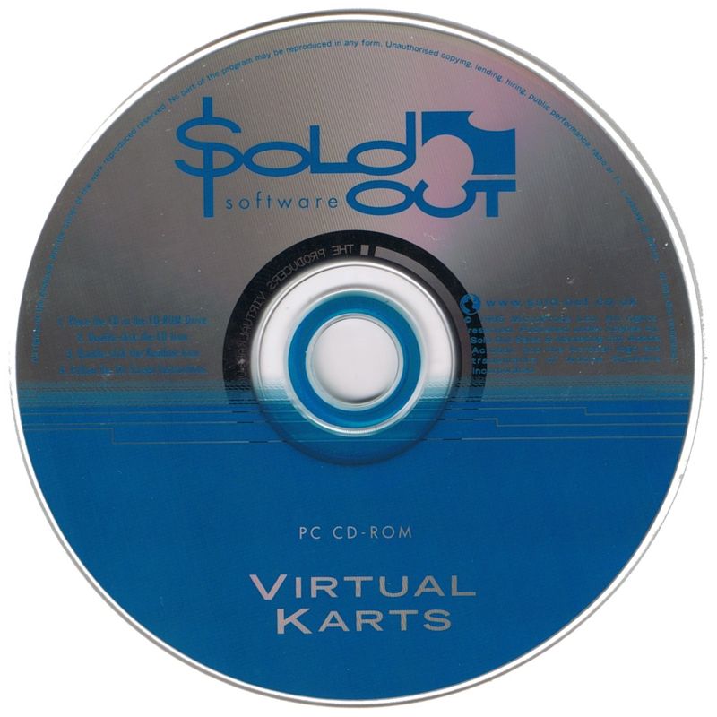 Media for Virtual Karts (DOS) (SoldOut Software release)