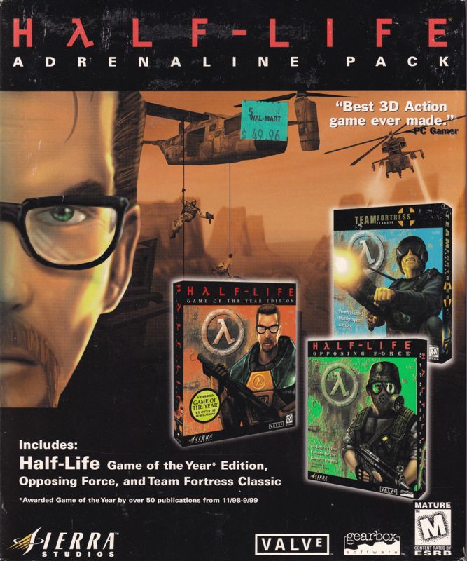 Half-Life: Adrenaline Pack cover or packaging material - MobyGames