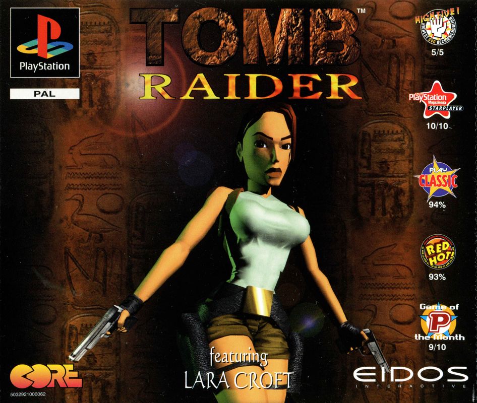 Front Cover for Tomb Raider (PlayStation) (Re-release)