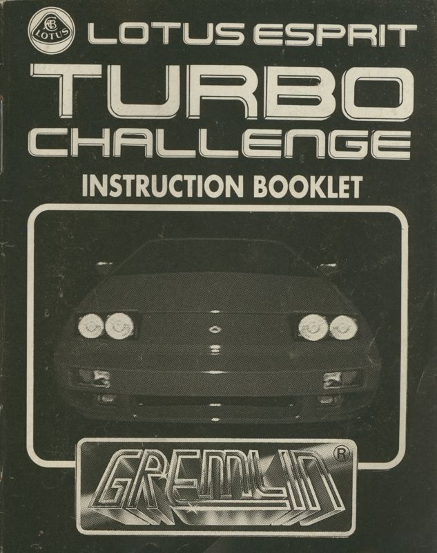 Manual for Lotus Esprit Turbo Challenge (ZX Spectrum): Front