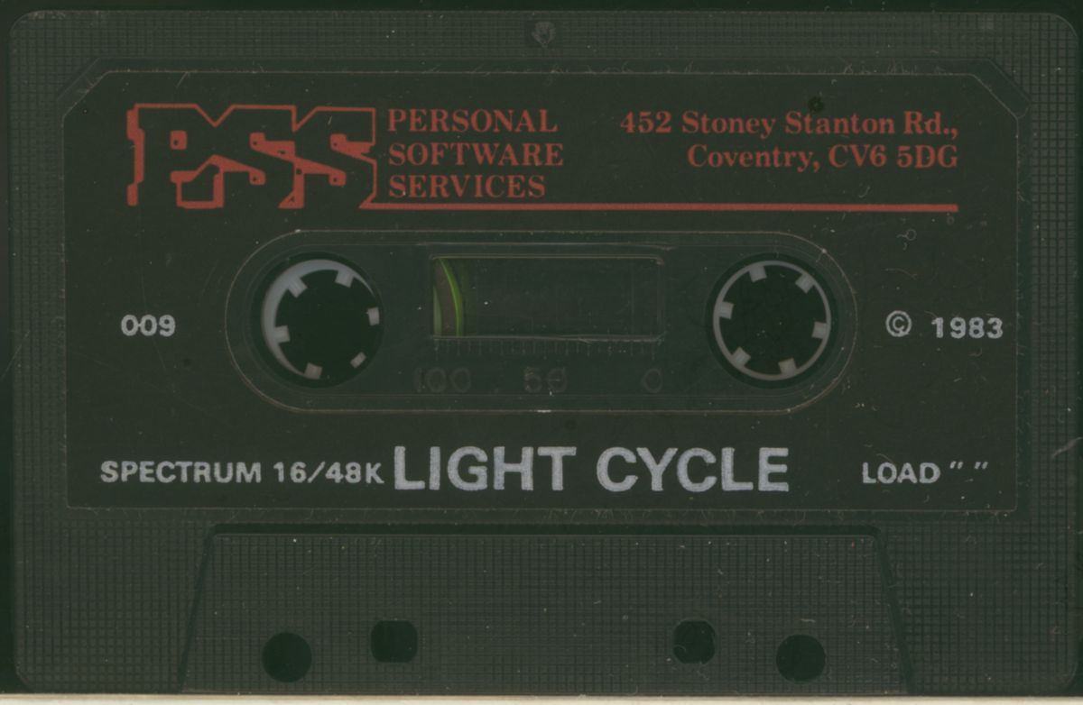 Media for Light Cycle (ZX Spectrum) (PSS release): Alternate label
