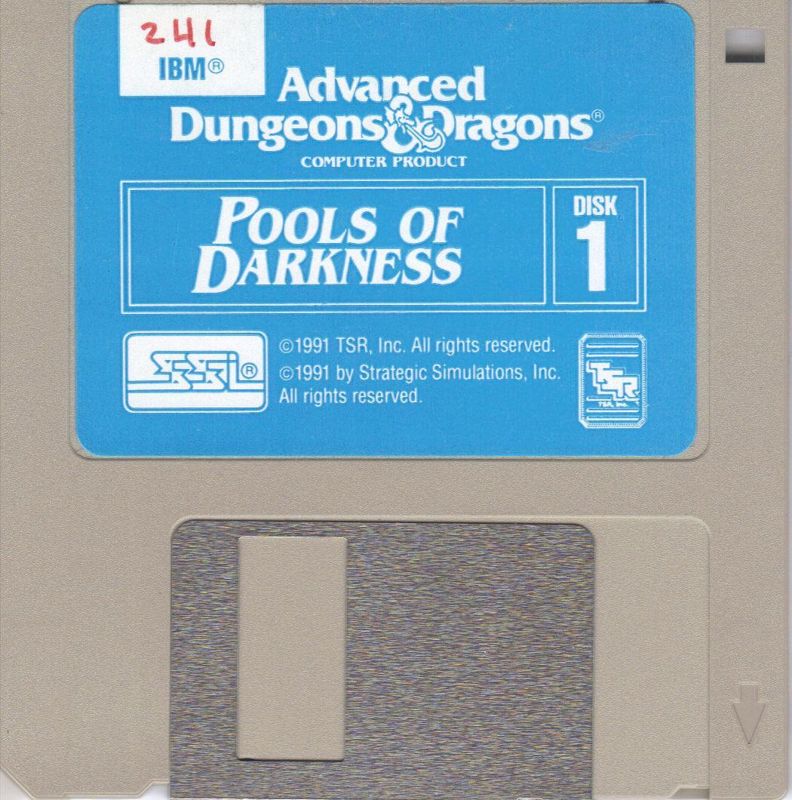 Media for Pools of Darkness (DOS) (3.5" Floppy release): Disk 1 of 3