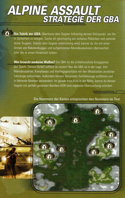 Reference Card for Command & Conquer: Generals (Windows) (Original uncensored release): Back