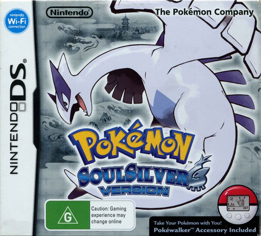 Front Cover for Pokémon SoulSilver Version (Nintendo DS) (Bundled with Pokéwalker)