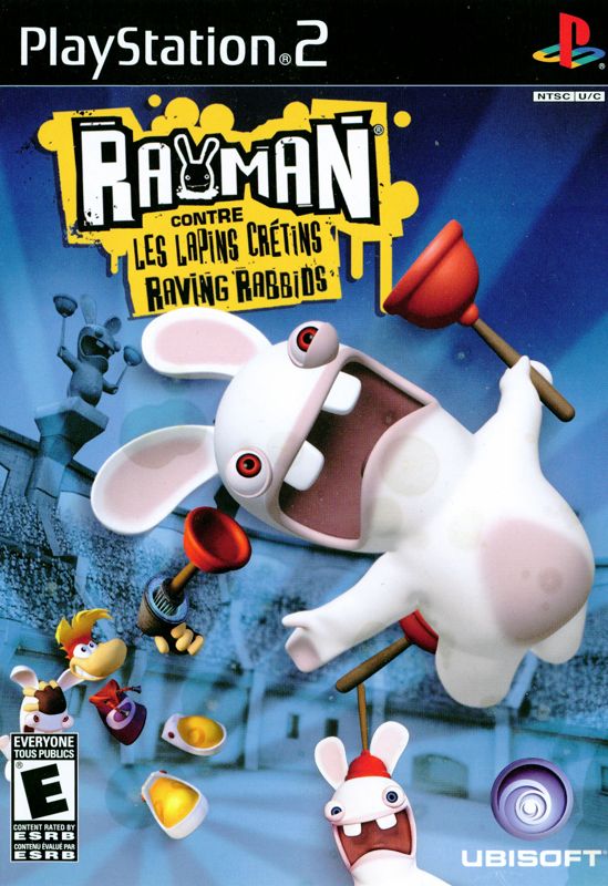 Front Cover for Rayman: Raving Rabbids (PlayStation 2) (Includes alternate covers): English/French Cover