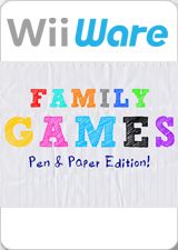 Front Cover for Family Games: Pen & Paper Edition! (Wii) (download release)