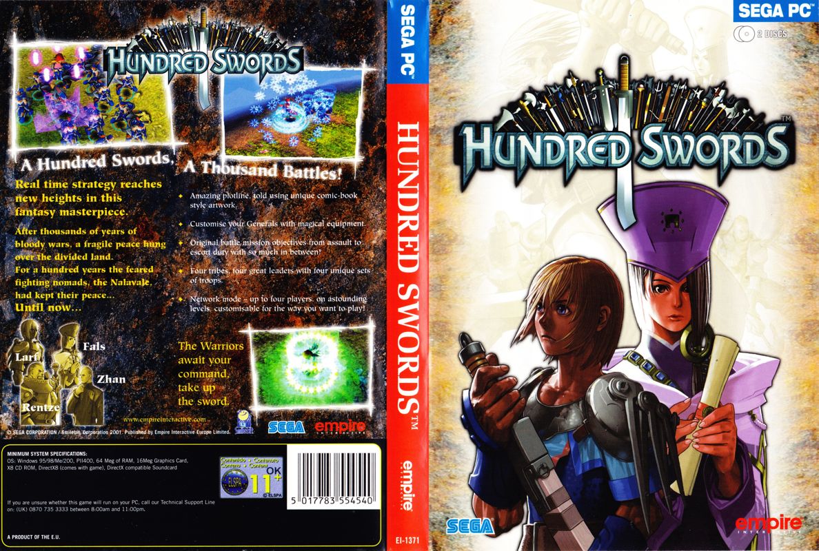 Hundred Swords cover or packaging material - MobyGames