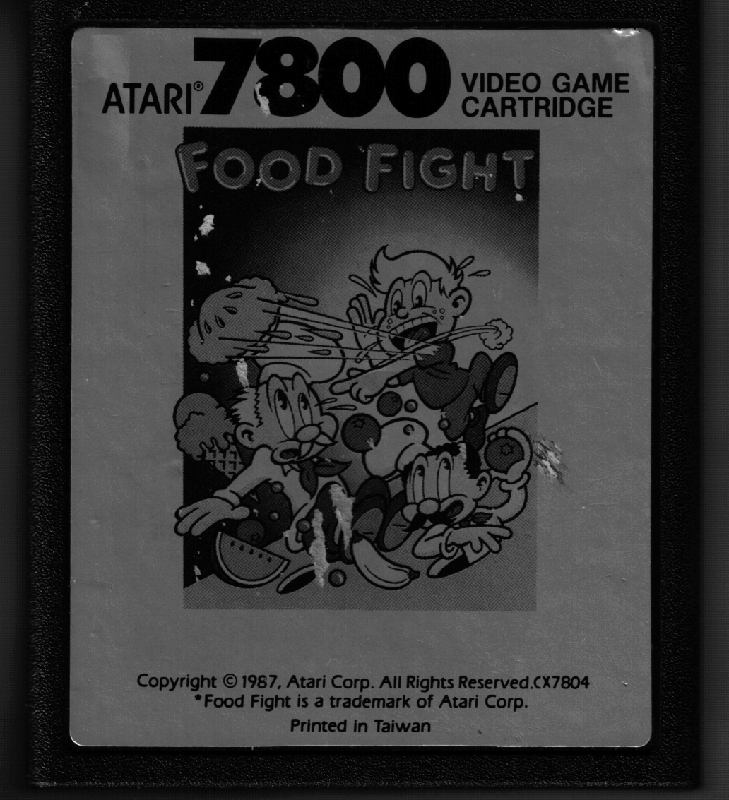 Media for Food Fight (Atari 7800) (1987 release)