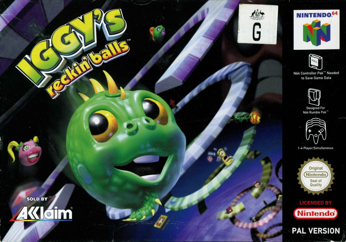 Front Cover for Iggy's Reckin' Balls (Nintendo 64)