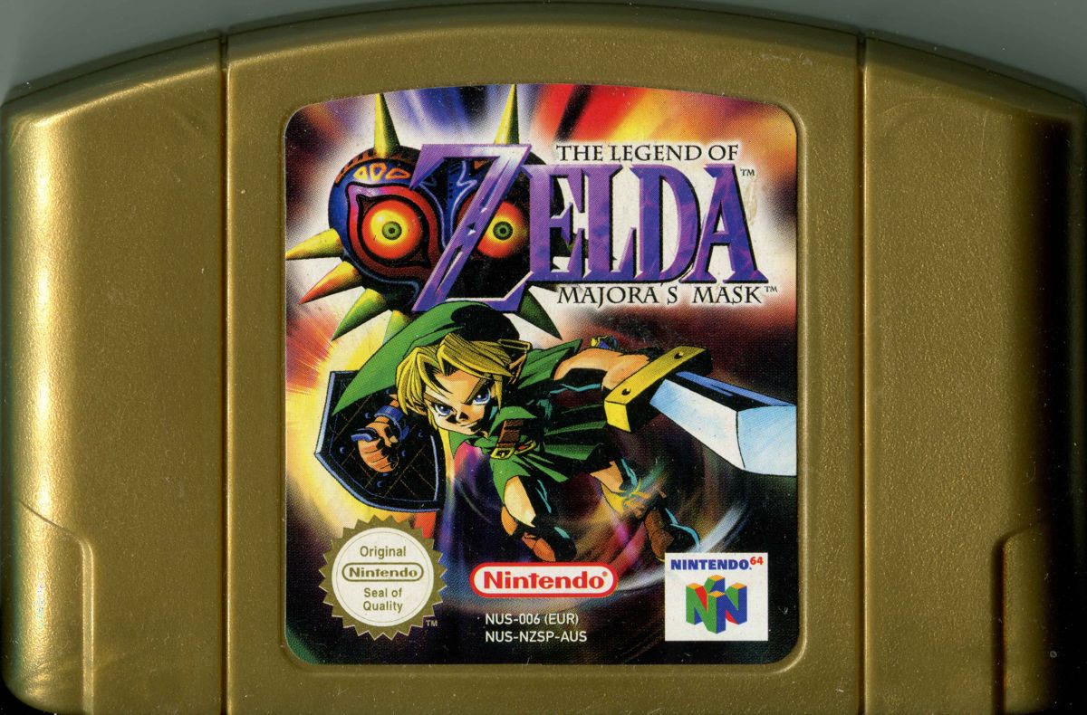Media for The Legend of Zelda: Majora's Mask (Nintendo 64) (Limited Edition Gold Game Pak)