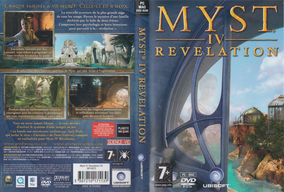 Full Cover for Myst IV: Revelation (Macintosh and Windows)