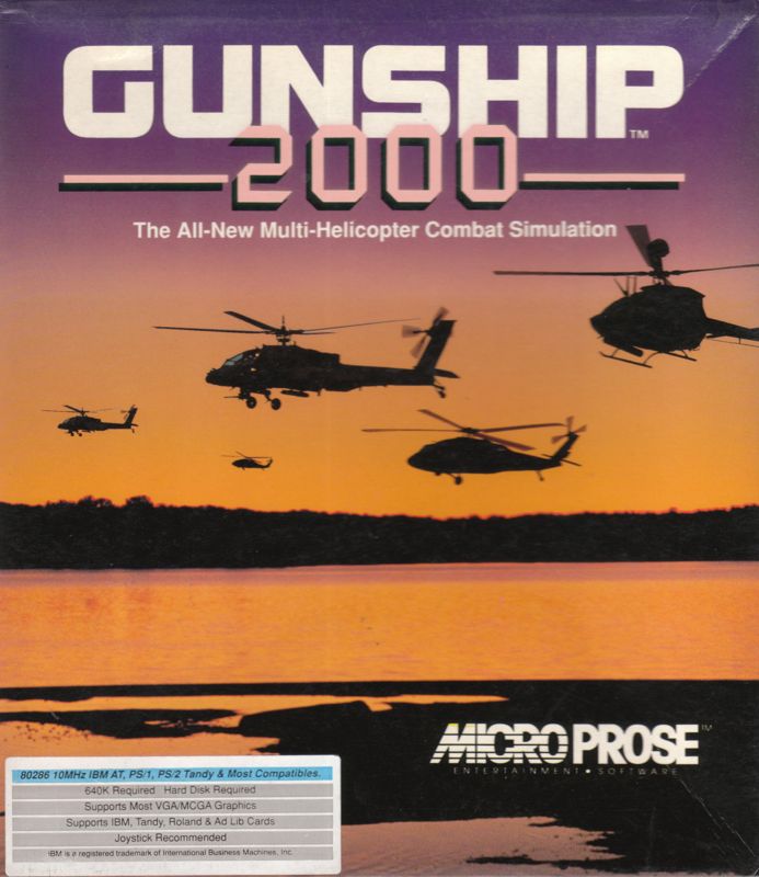 Front Cover for Gunship 2000 (DOS) (Different disks)