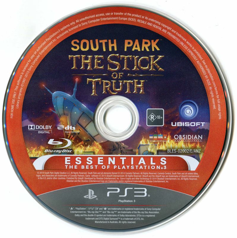 Media for South Park: The Stick of Truth (PlayStation 3) (Essentials release)