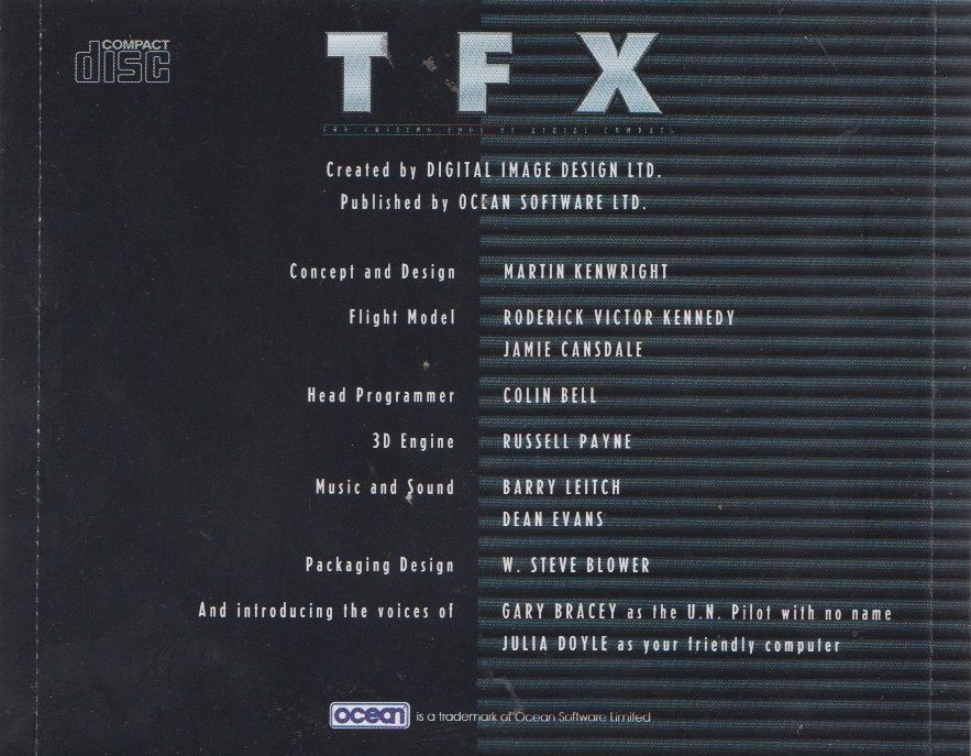 Other for TFX (DOS): Jewel Case - Full Back Cover