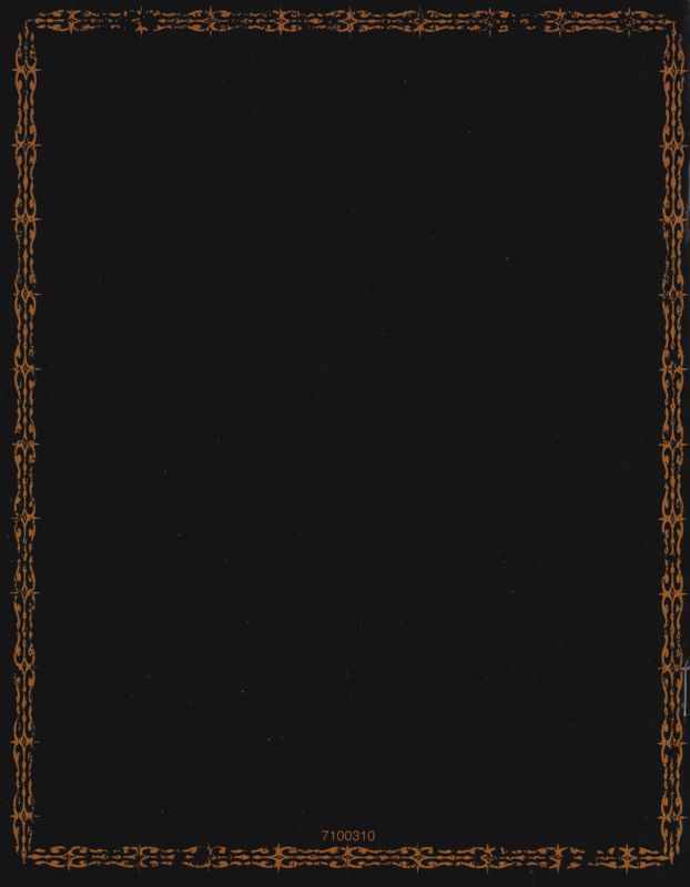 Manual for Diablo II (Collector's Edition) (Windows): Back