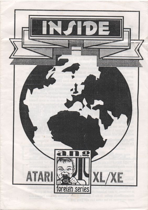 Front Cover for Inside (Atari 8-bit) (5.25" disk release)