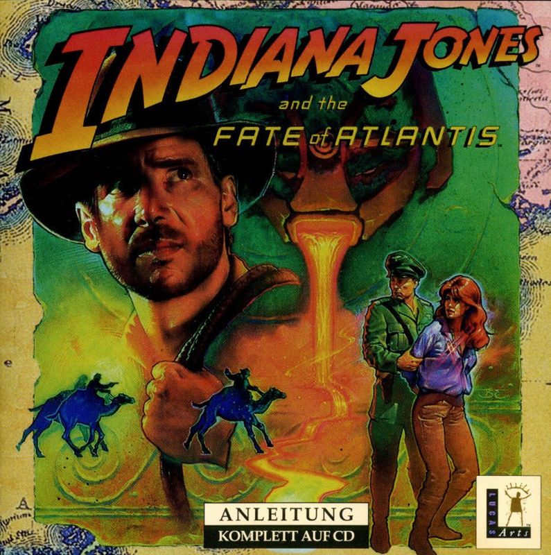 Front Cover for Indiana Jones and the Fate of Atlantis (DOS) (CD-ROM version)