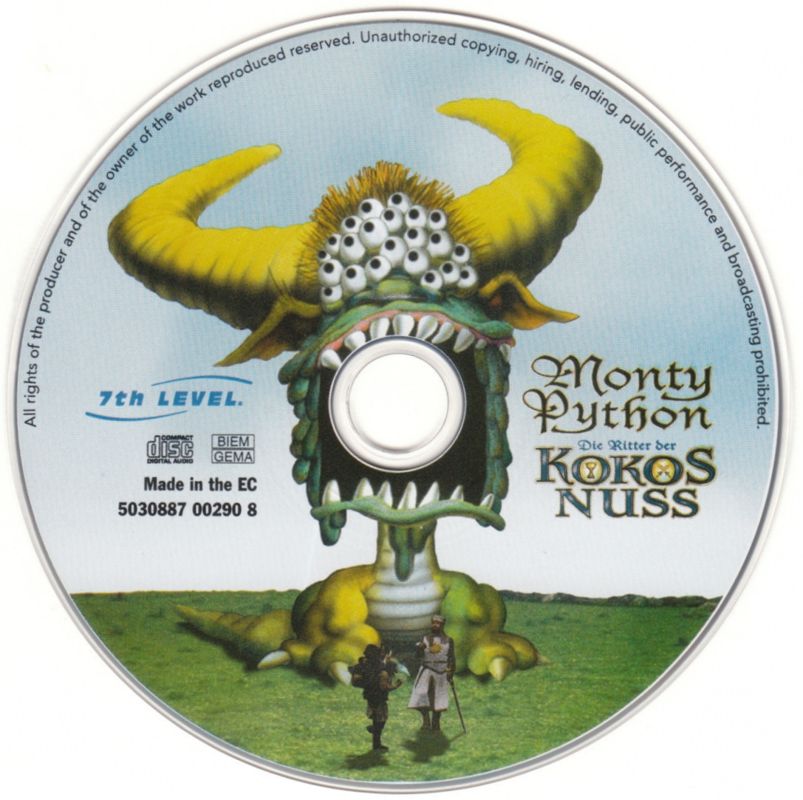 Media for Monty Python & the Quest for the Holy Grail (Windows and Windows 3.x)