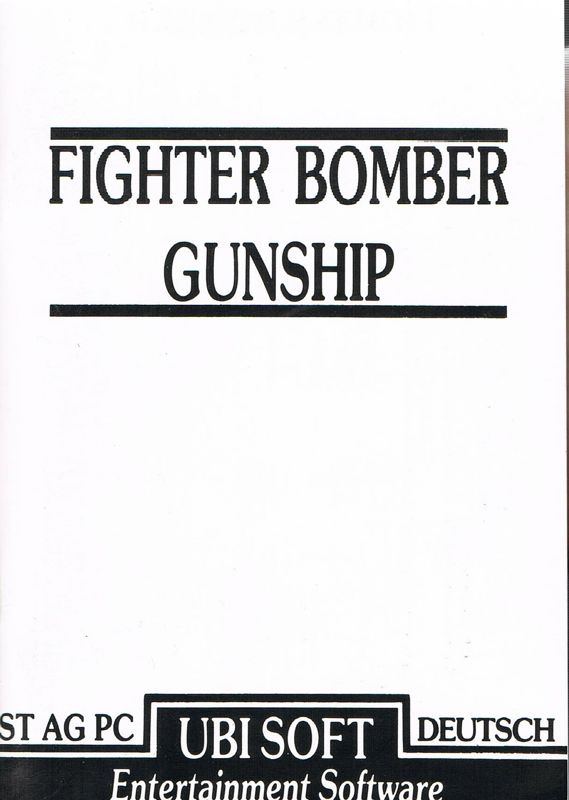 Manual for Air Combat Aces (DOS): Gunship & Strike Aces - Front