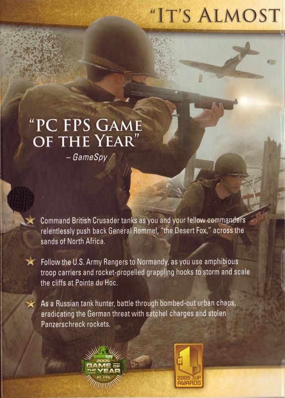 Inside Cover for Call of Duty 2 (Game of the Year Edition) (Windows): Left