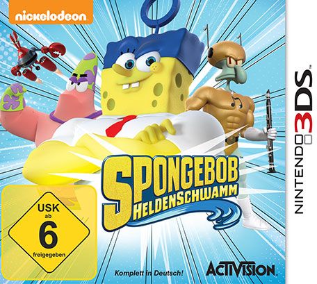 Front Cover for SpongeBob HeroPants (Nintendo 3DS) (Download release)