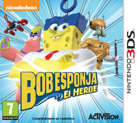 Front Cover for SpongeBob HeroPants (Nintendo 3DS) (Download release)