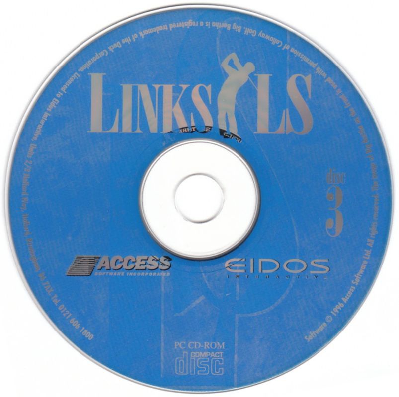 Media for Links LS: Legends in Sports - 1997 Edition (DOS): Disc 3