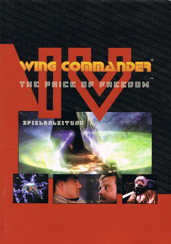Manual for Wing Commander IV: The Price of Freedom (DOS) (EA CD-ROM Classics release): Front