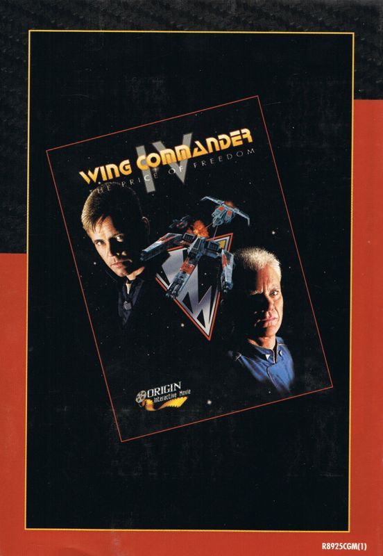 Manual for Wing Commander IV: The Price of Freedom (DOS) (EA CD-ROM Classics release): Back