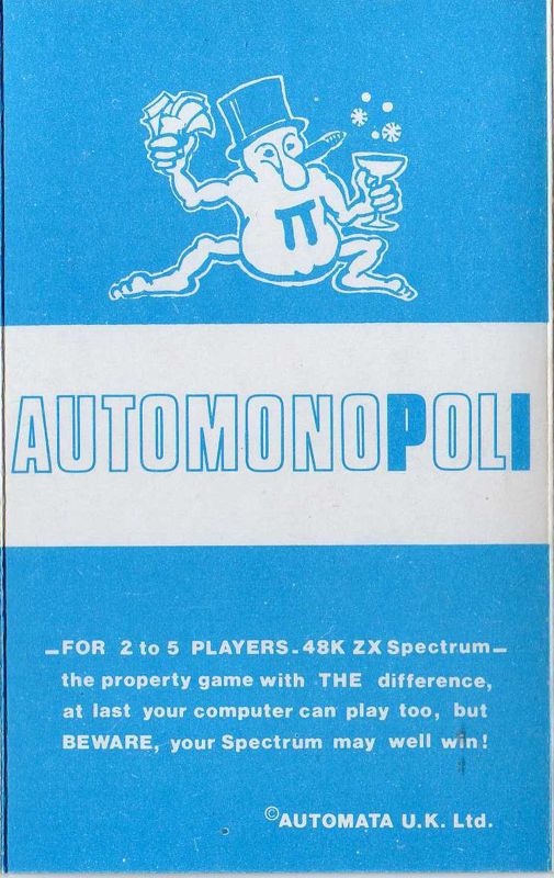 Front Cover for Automonopoli (ZX Spectrum)
