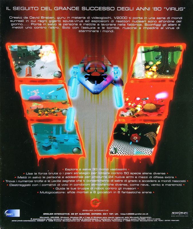 Back Cover for V2000 (Windows)
