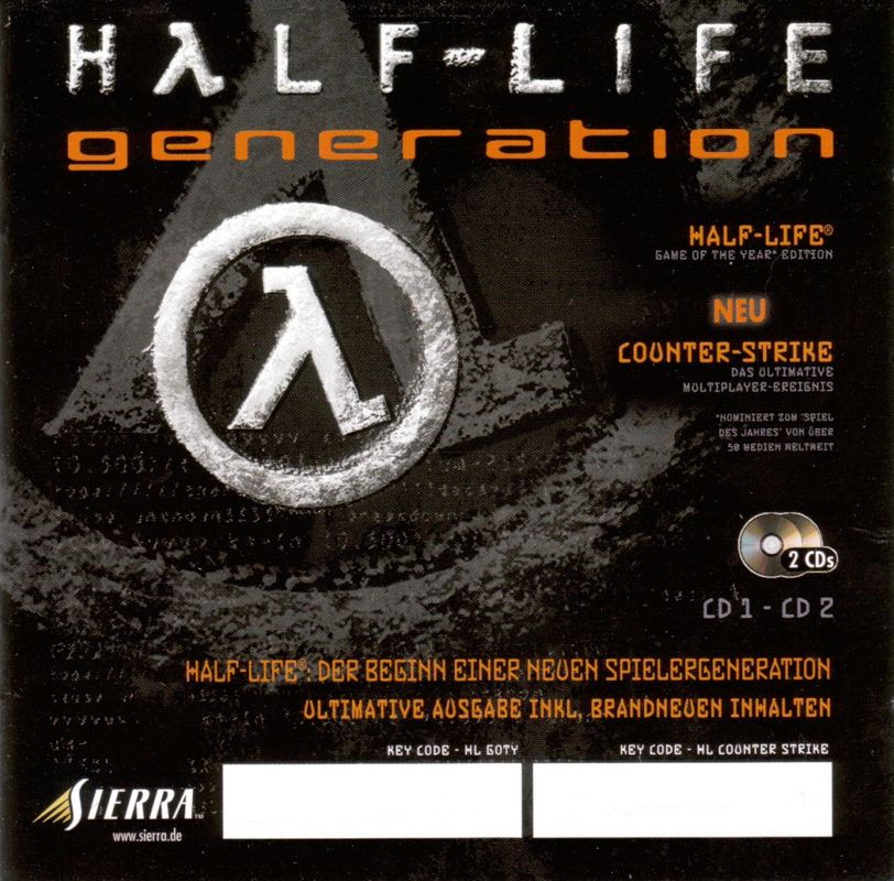 Other for Half-Life: Platinum (Windows): Jewel Case - GotY + Counter-Strike - Front