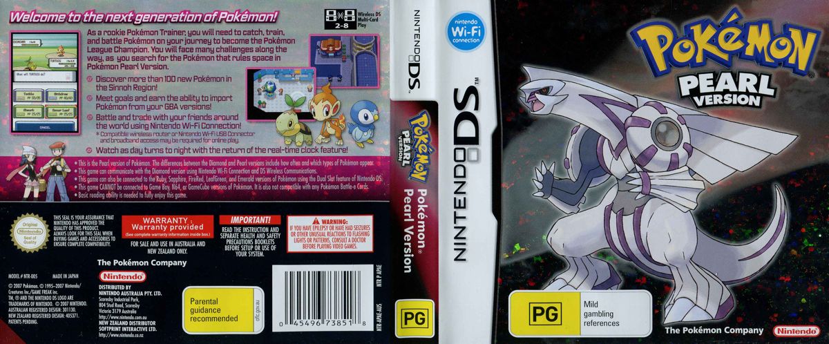 Full Cover for Pokémon Pearl Version (Nintendo DS)